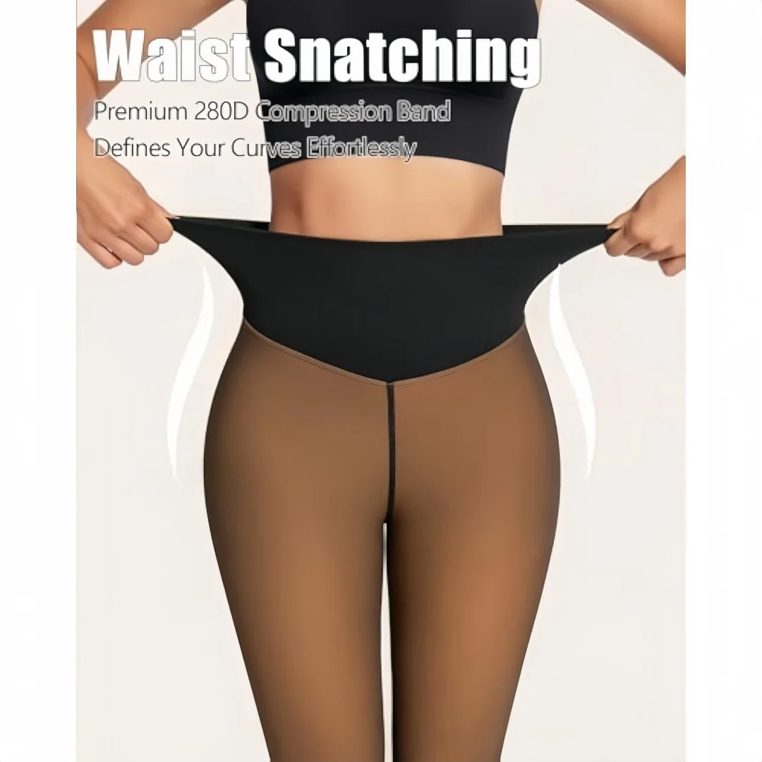 Collant thermique velours