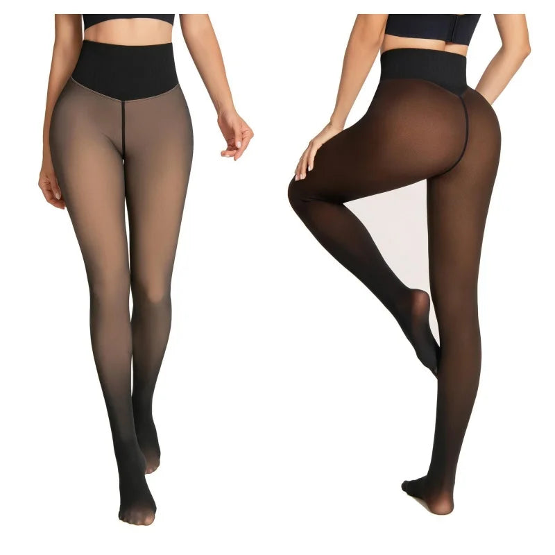 Collant thermique velours