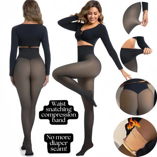 Collant thermique velours