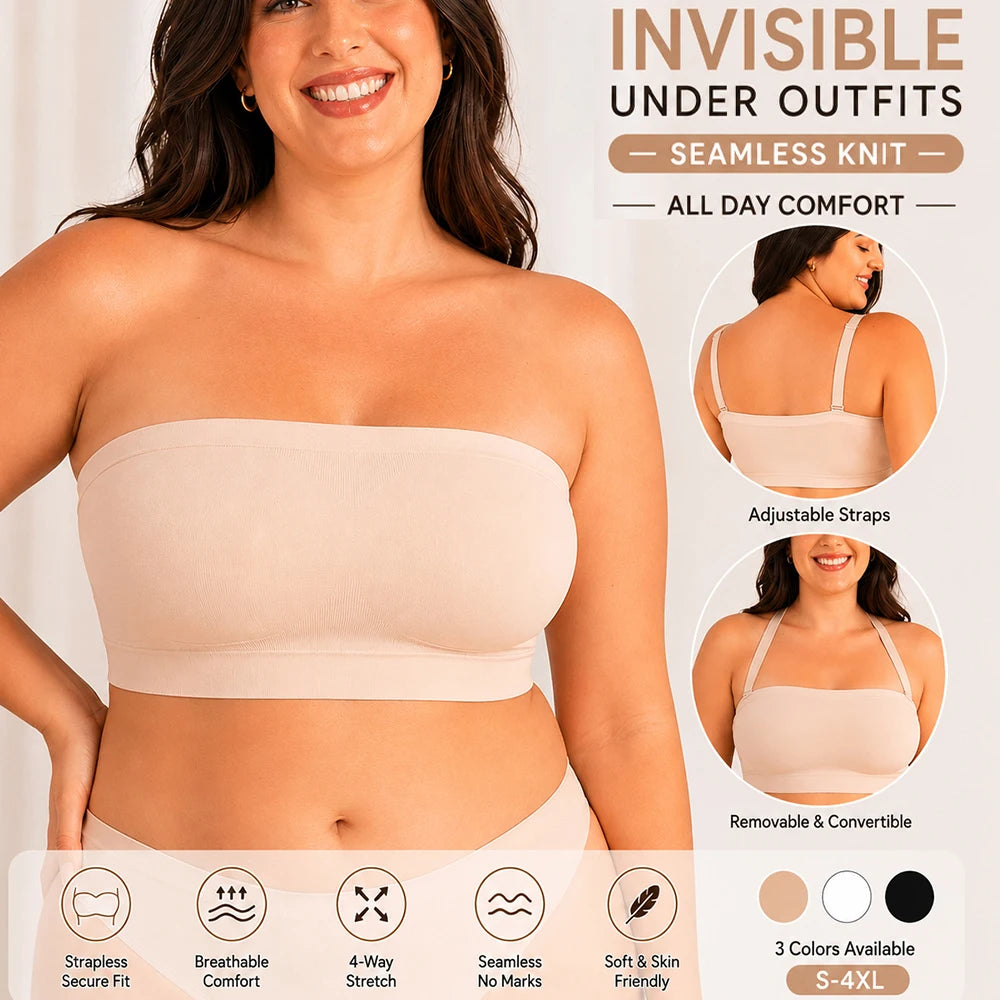 Wireless Plus-Size Bandeau