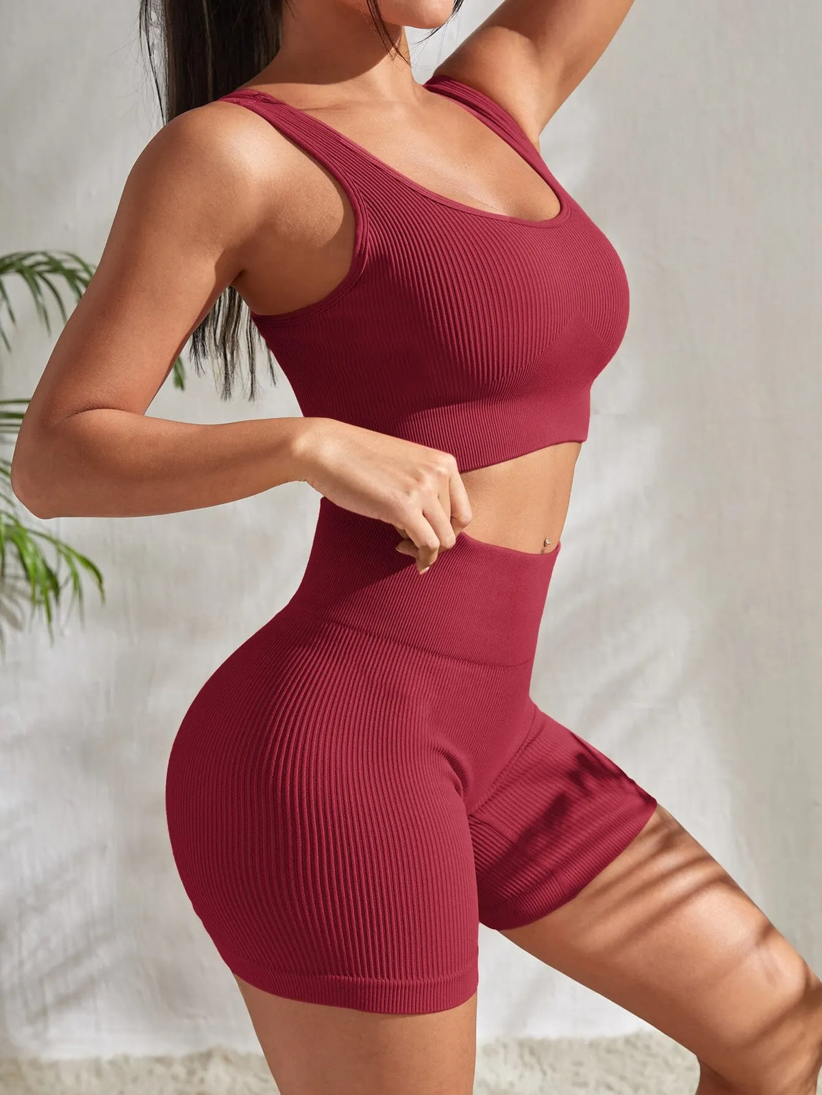 Ensemble yoga brassière