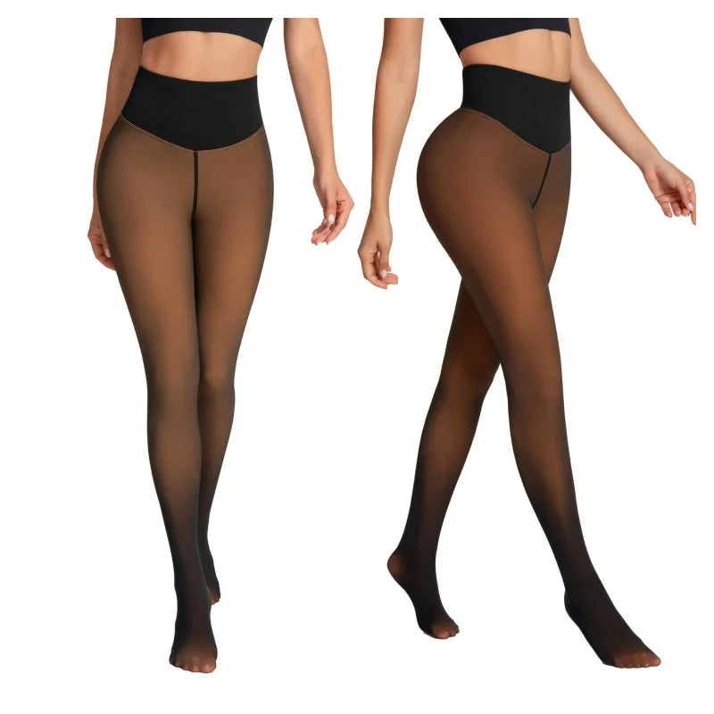 Collant thermique velours