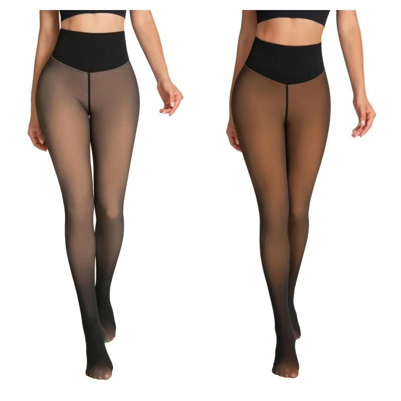 Collant thermique velours