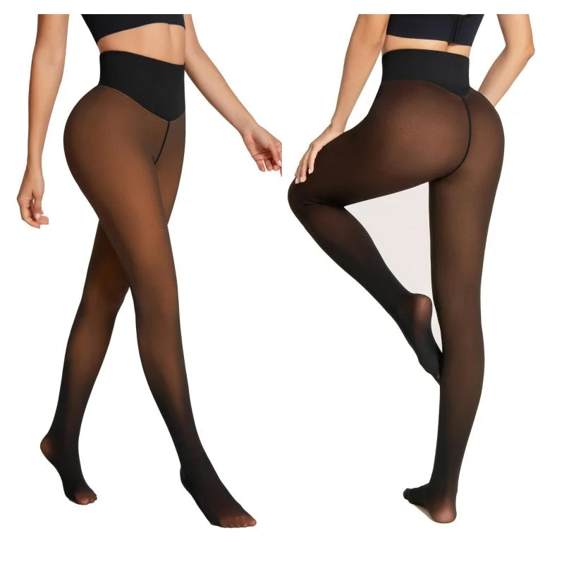 Collant thermique velours