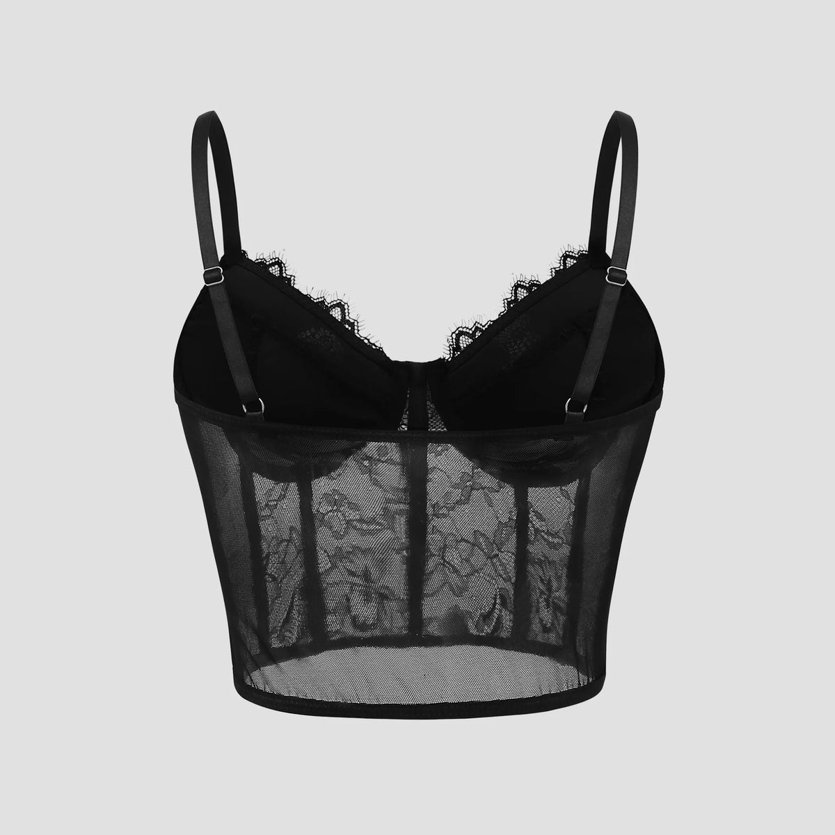 Bralet corset résille push-up