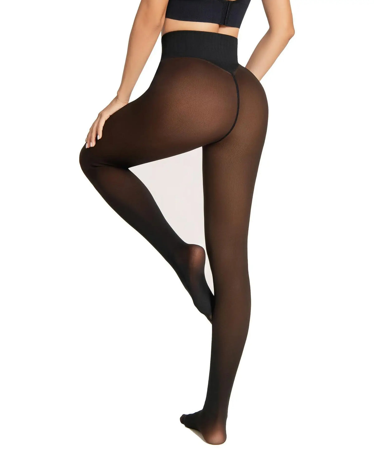 Collant thermique velours