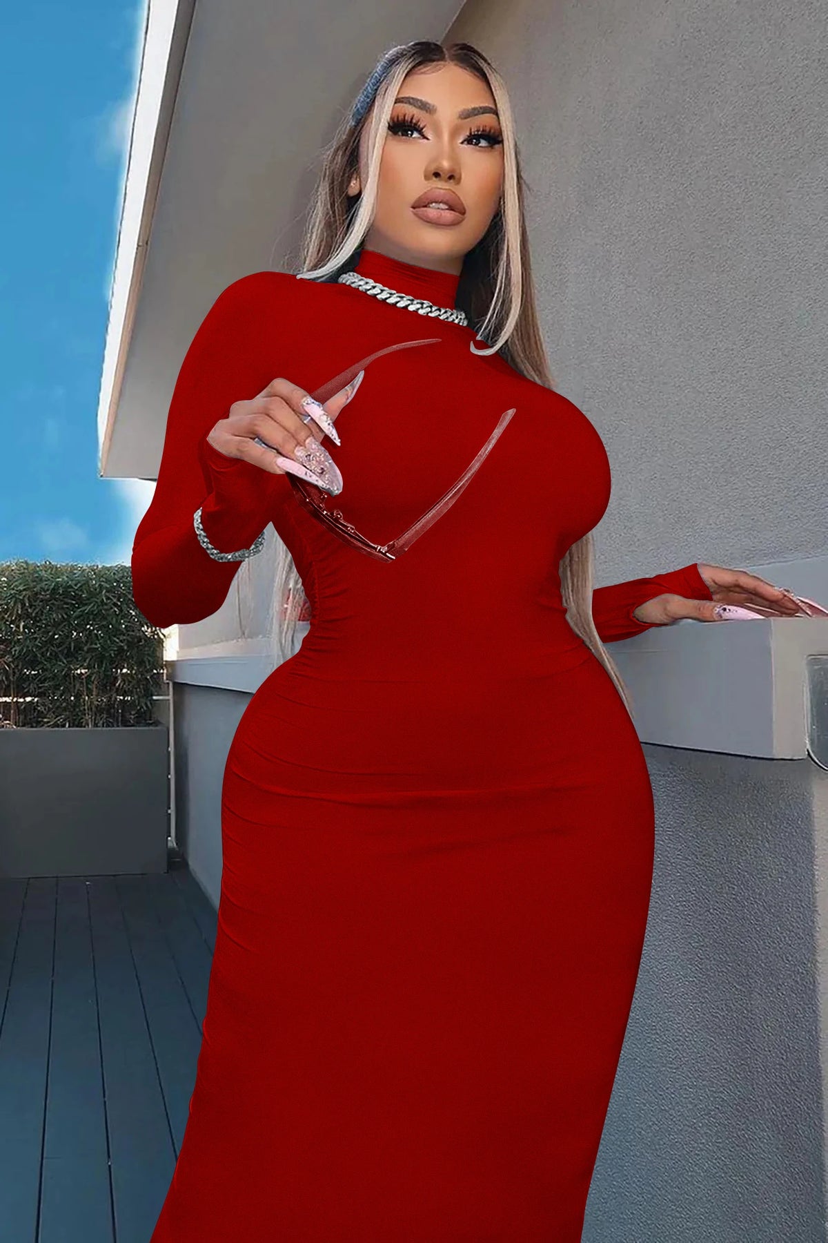 Robe manches hiver