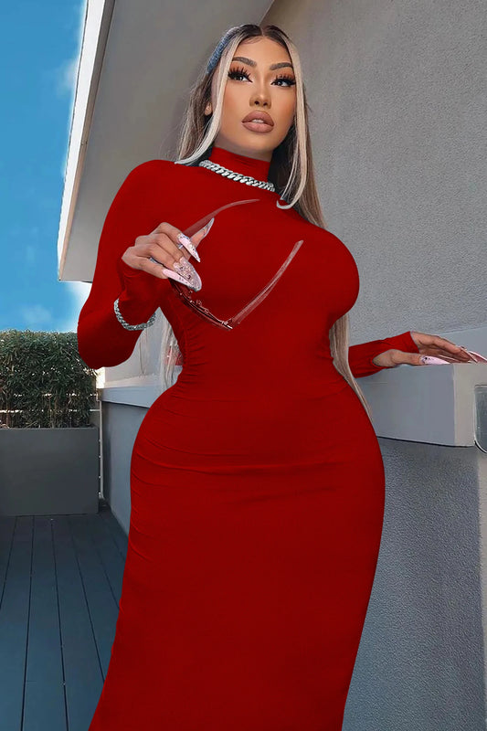 Robe manches hiver