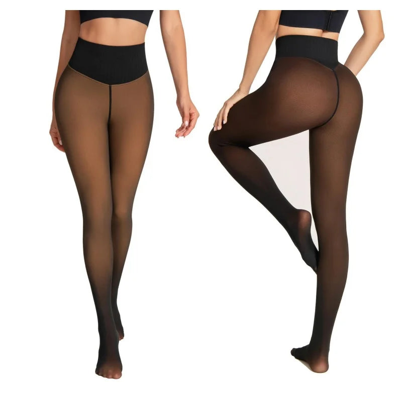Collant thermique velours